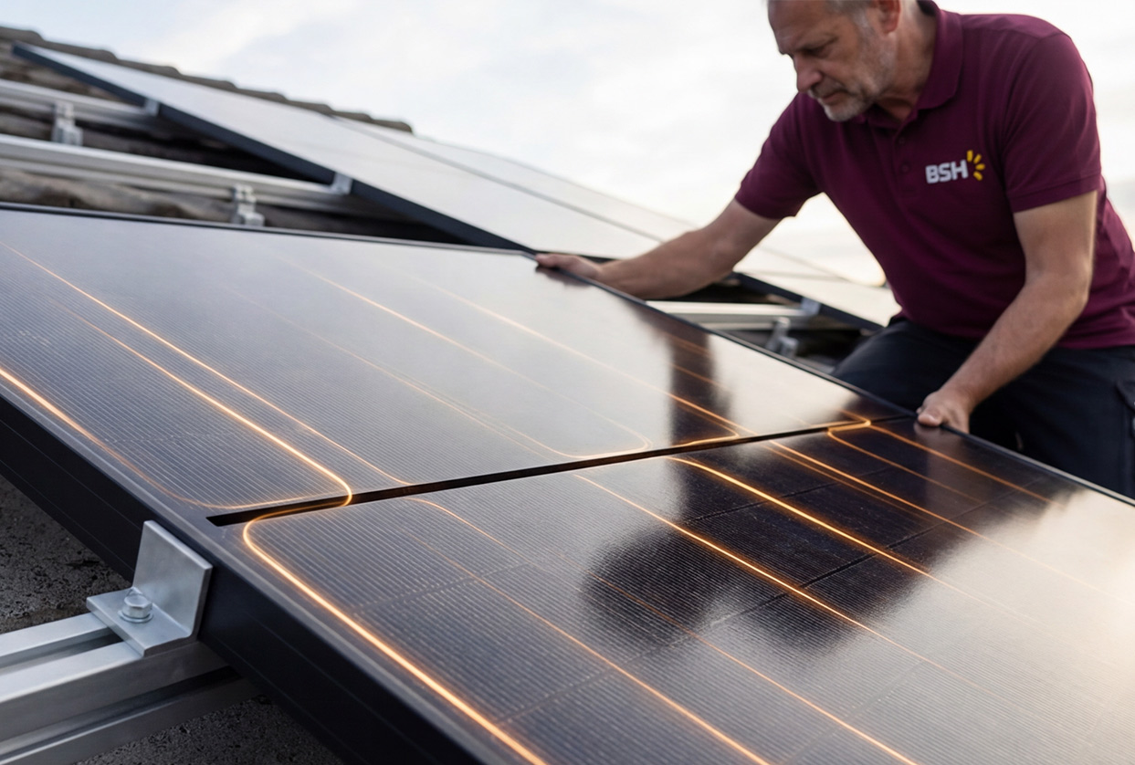 Hausdach mit Photovoltaik